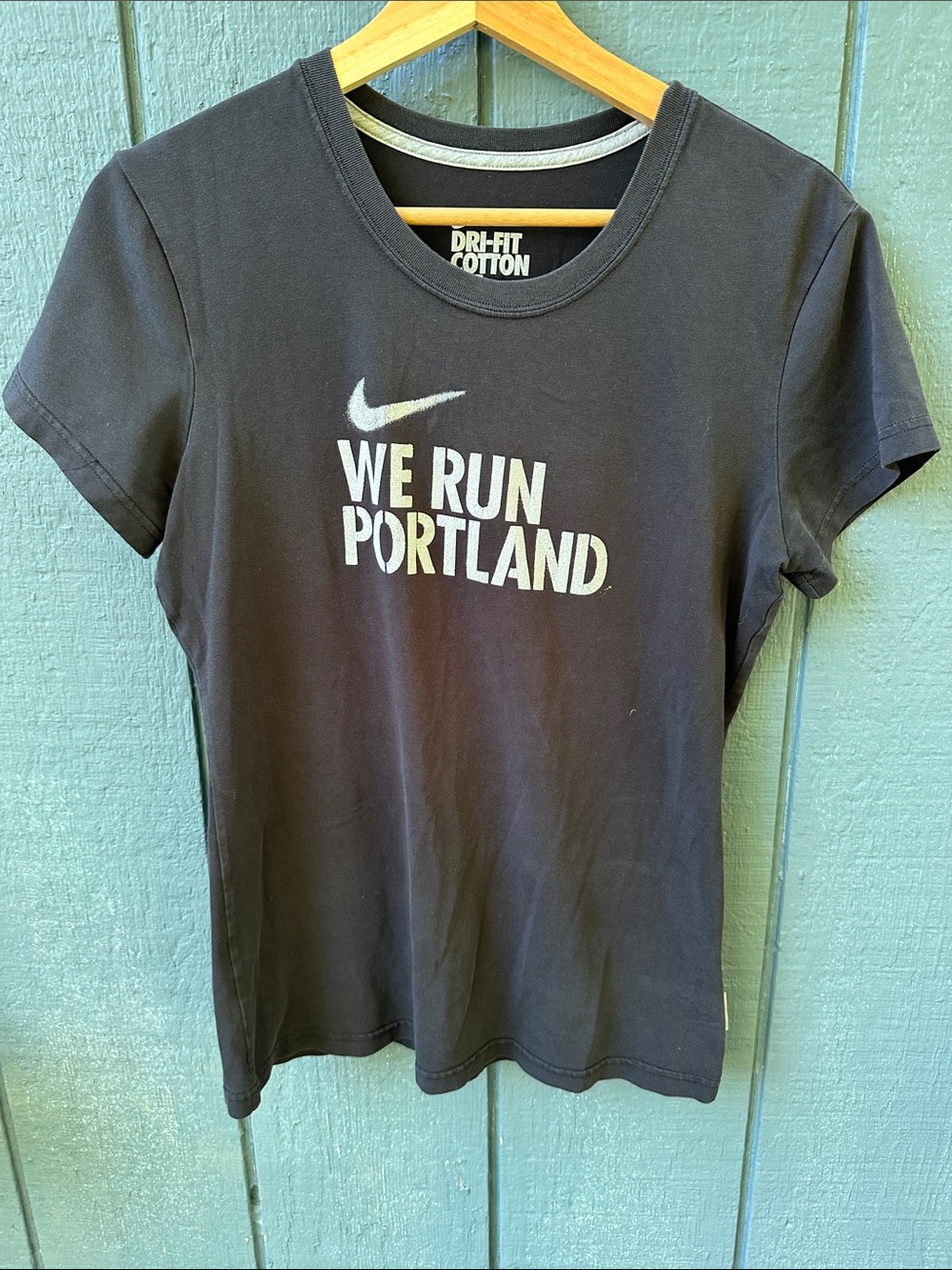 Nike Black 'We Run Portland' Graphic Tee